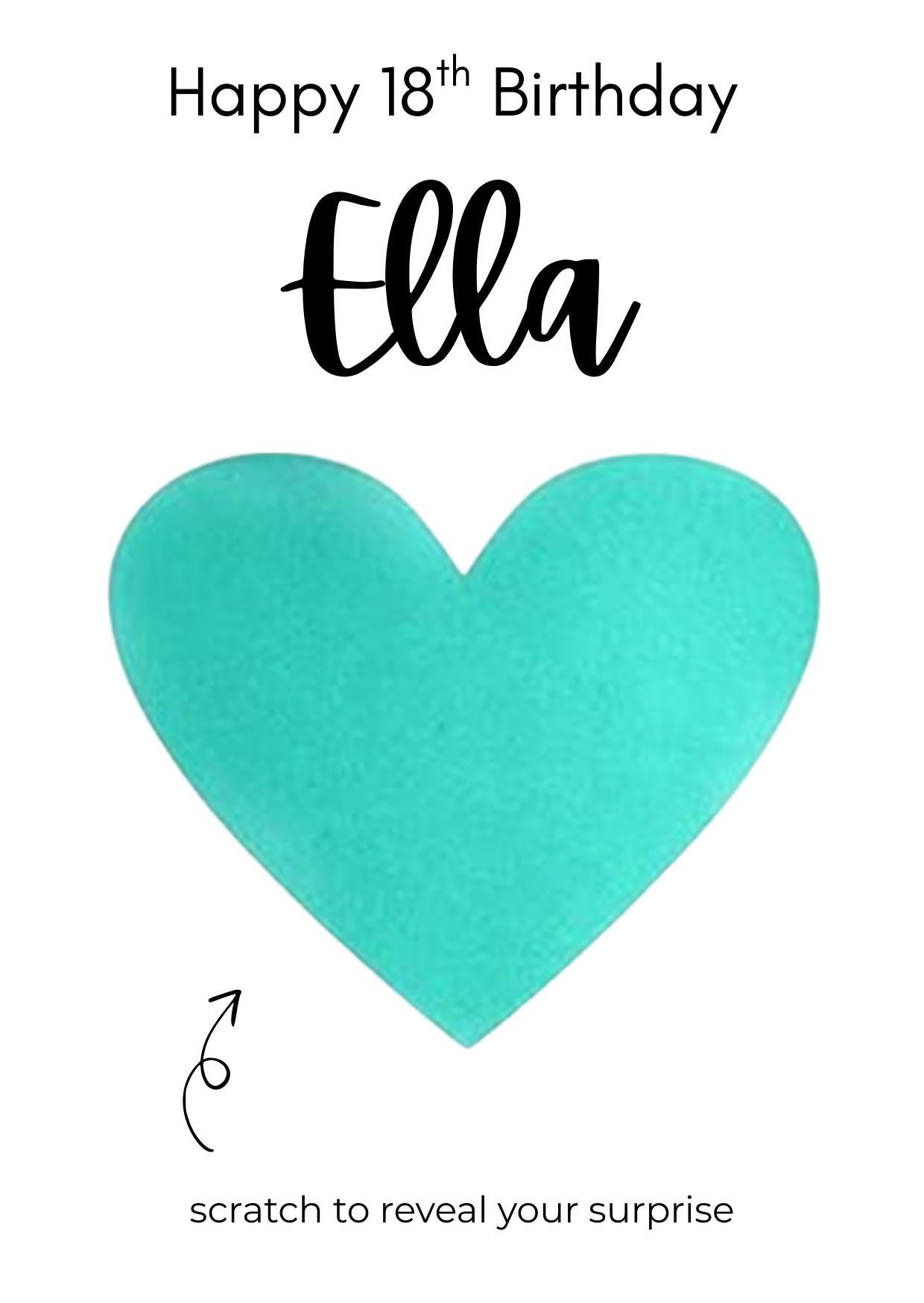 Personalised Birthday Scratch Card