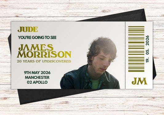 Custom James Morrison Concert Ticket
