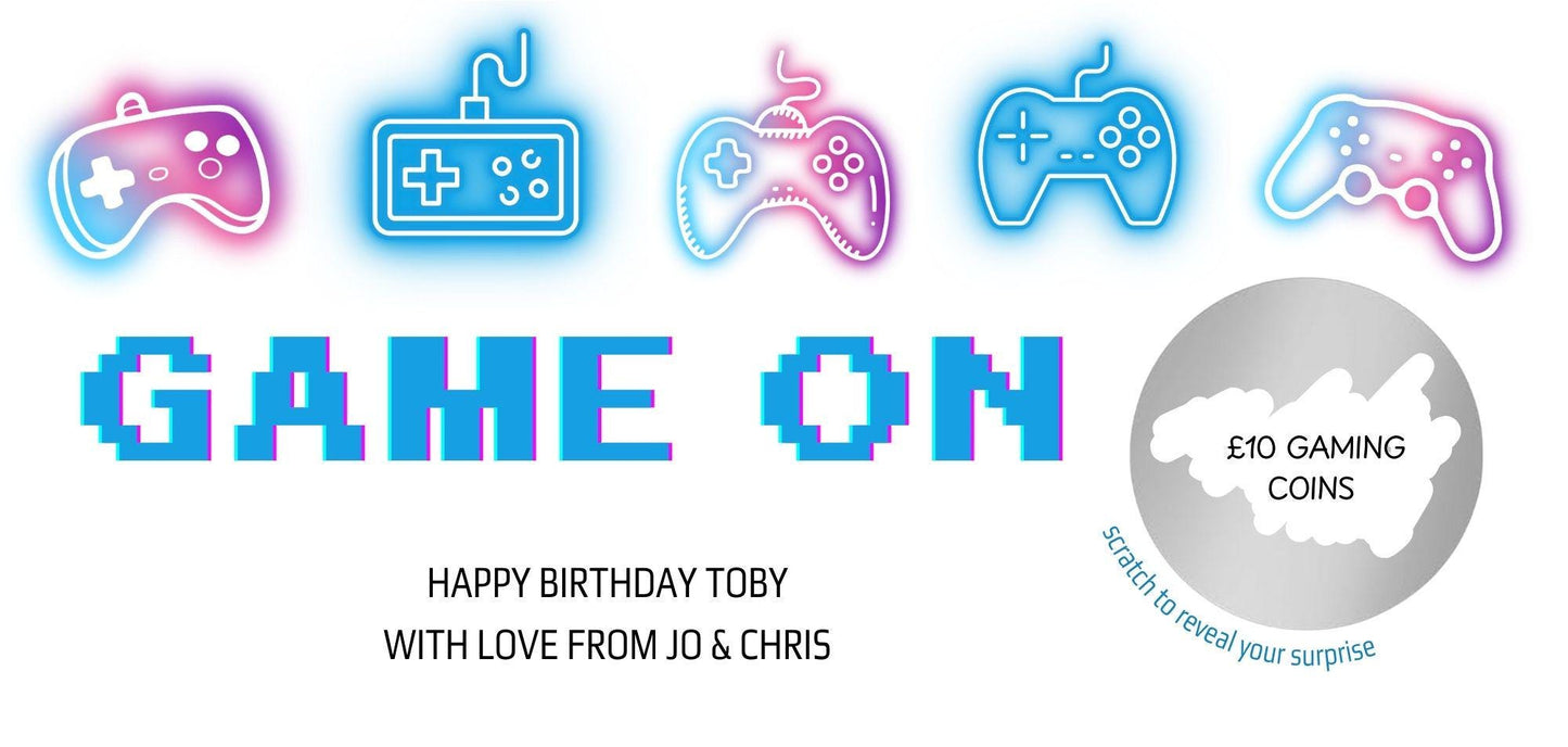 Gaming Voucher Scratch Card