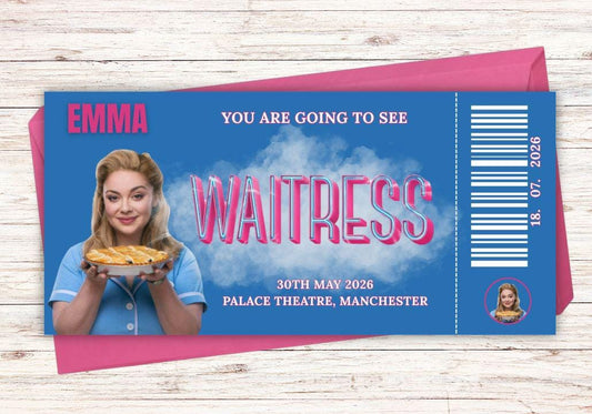Waitress Musical Ticket Style Voucher