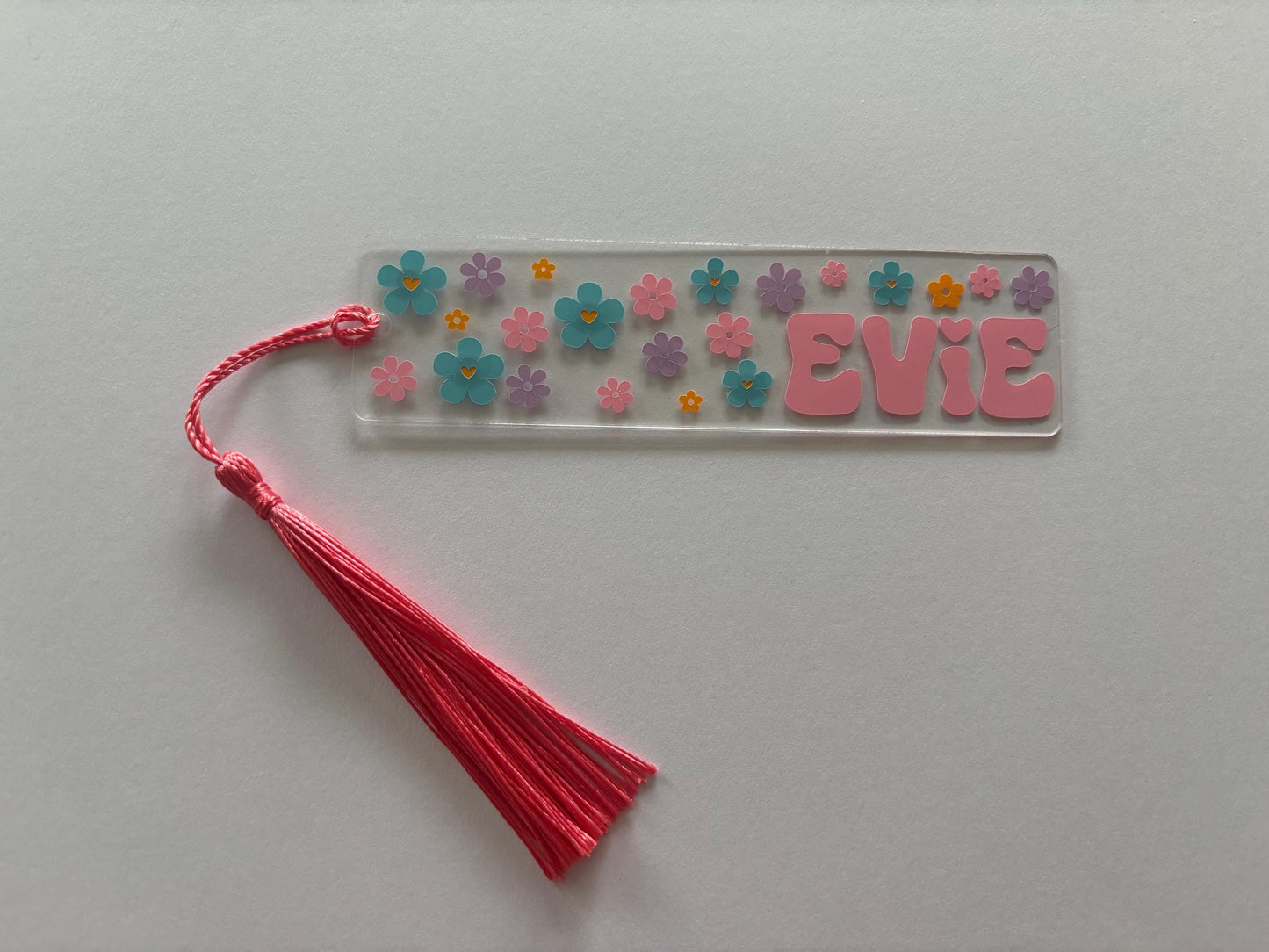 Personalised Flower Bookmark with Tassel