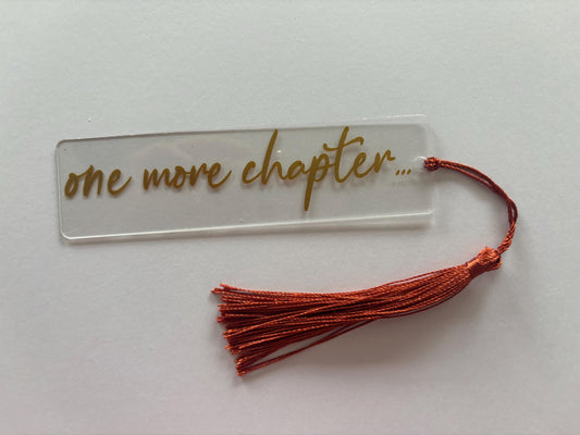 'One More Chapter" Bookmark with Tassel