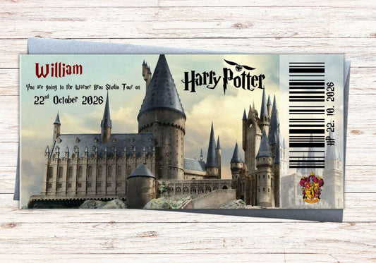 Custom Harry Potter World Ticket