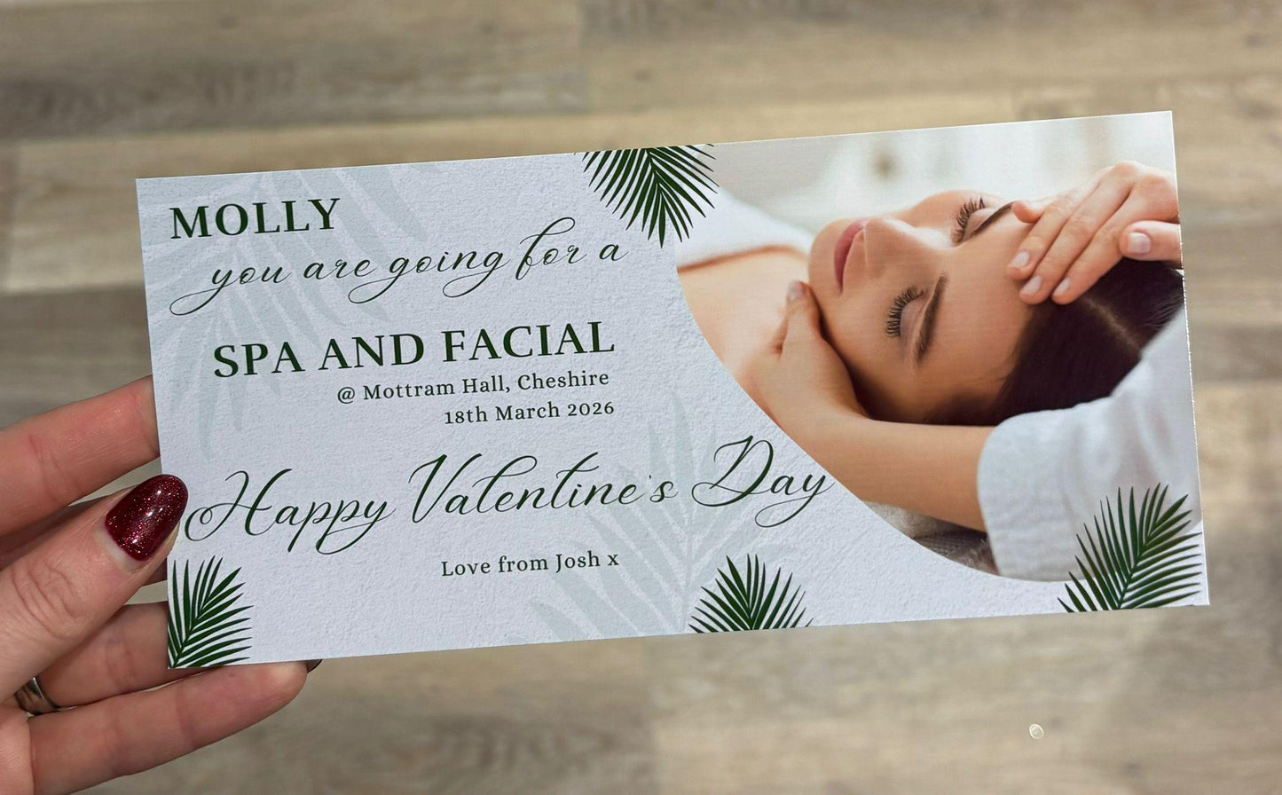 Personalised Spa & Facial Gift Voucher