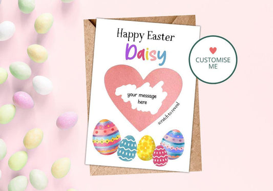 Personalised Easter Scratch Card