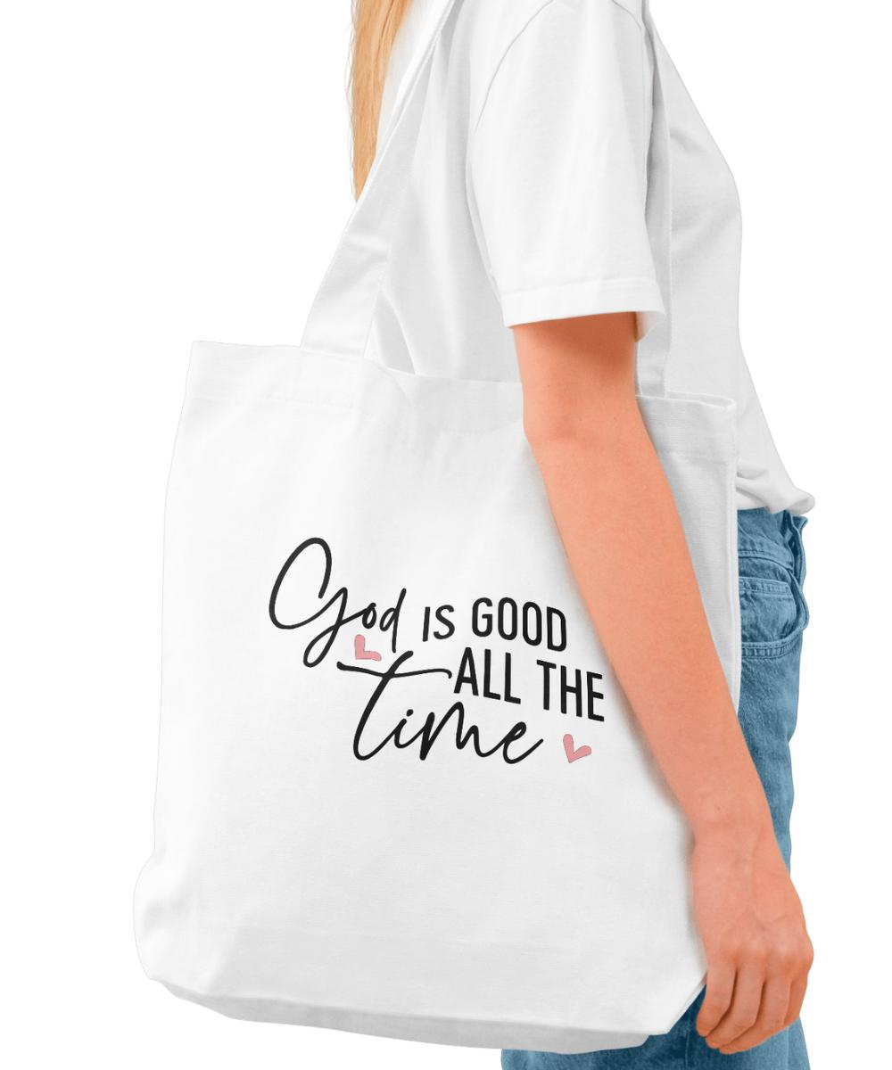 God is Good Bible Verse Tote Bag