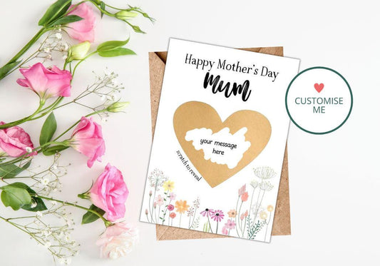 Personalised Mother's Day Scratch Card