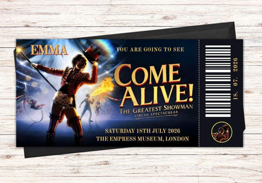 Custom Come Alive Ticket Voucher