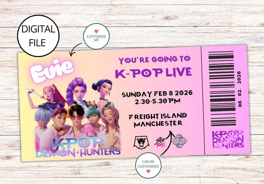 DIGITAL Custom KPop LIVE Concert Tickets
