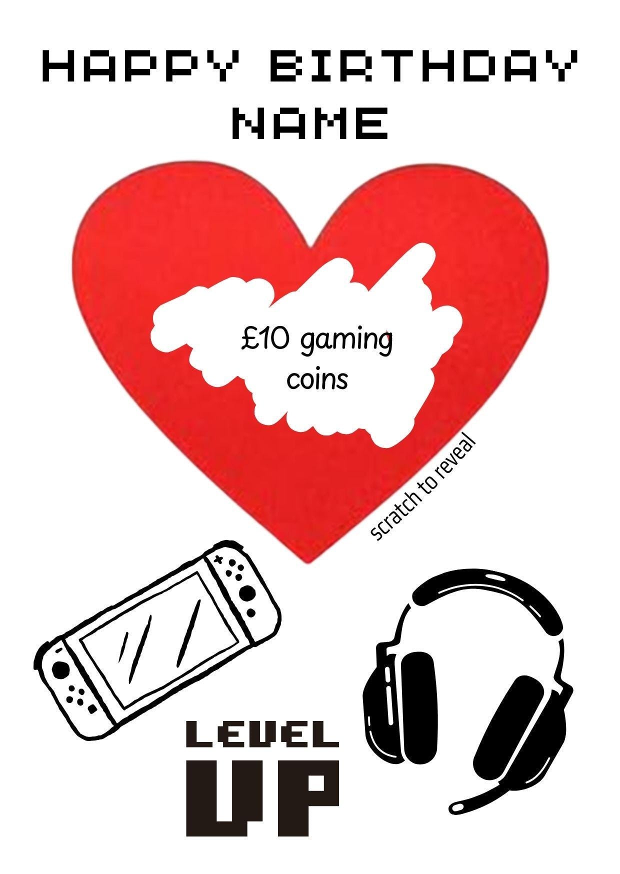 Personalised Birthday Scratch Card