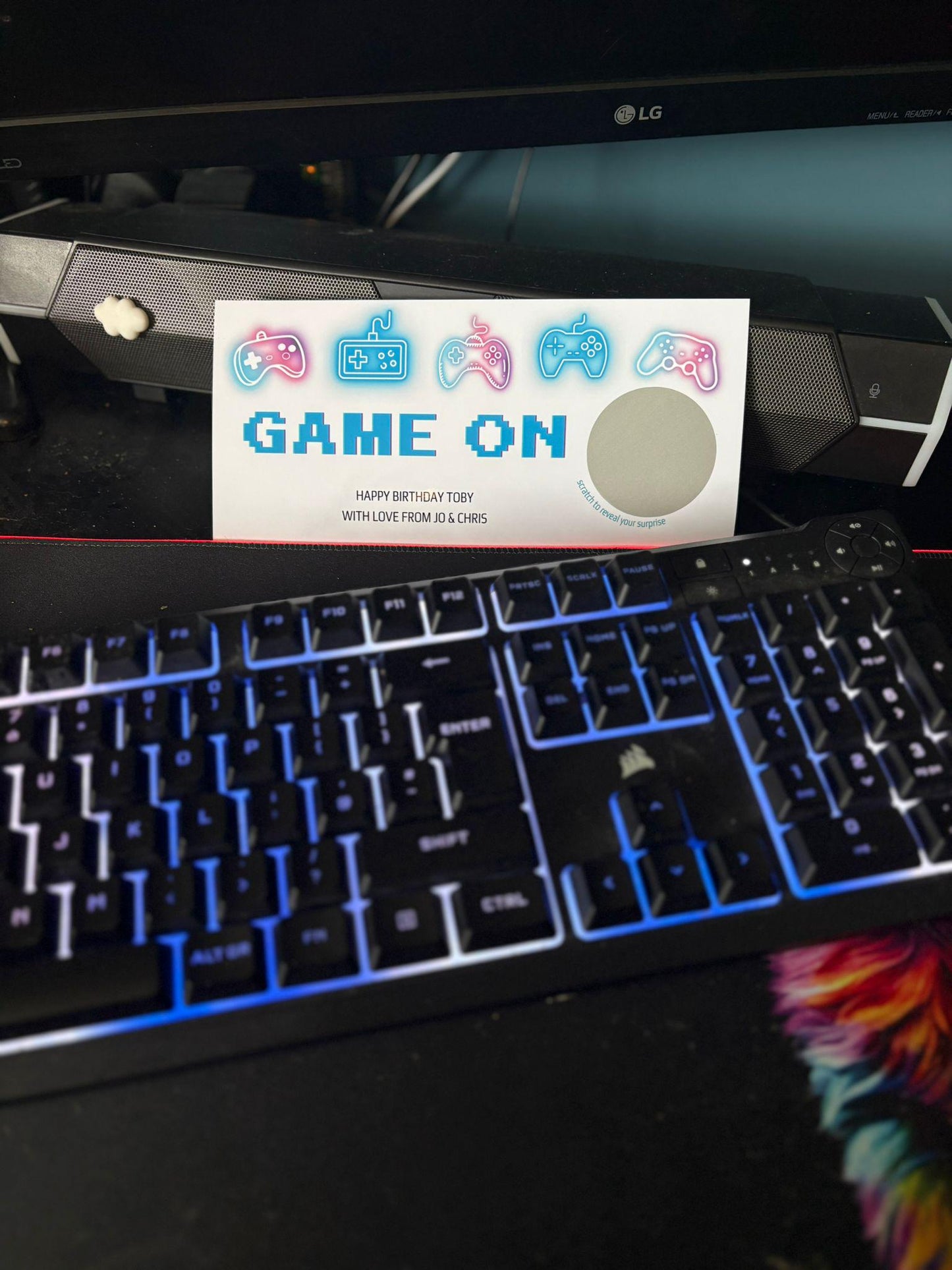 Gaming Voucher Scratch Card