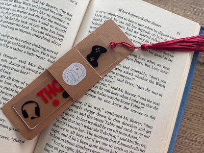 Personalised Gaming Bookmark with Tassel