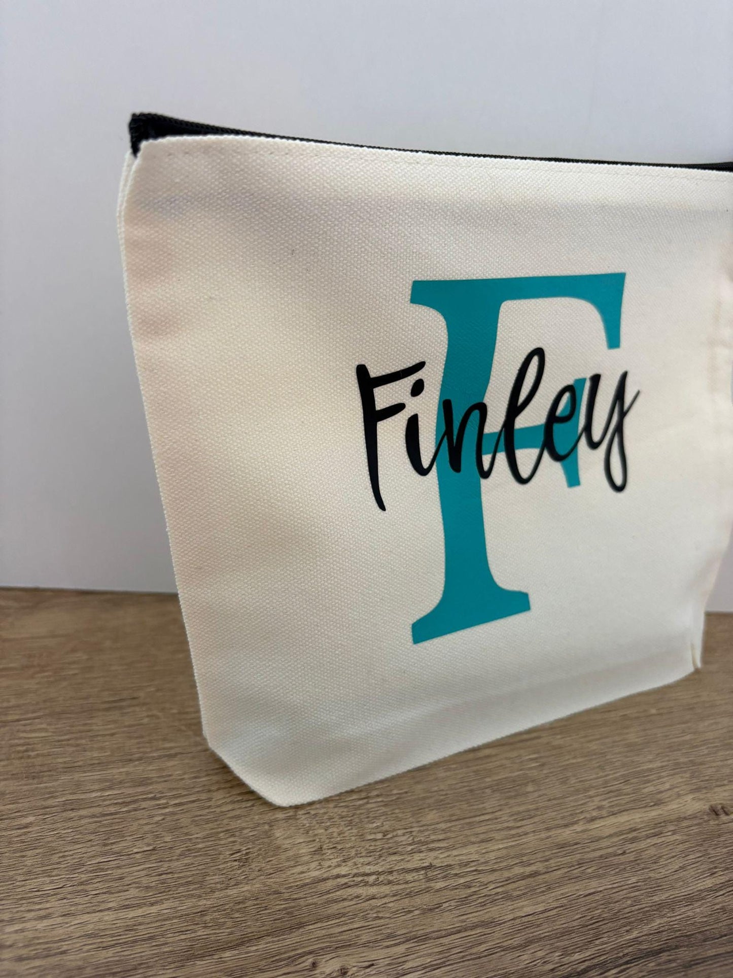 Personalised Canvas Zip Pouch