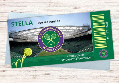 Personalised Wimbledon Gift Voucher