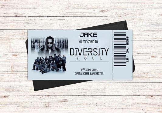 Personalised Diversity Concert Ticket