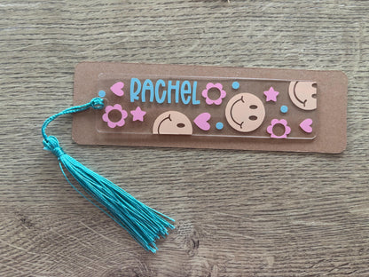 Personalised Smiley Face Bookmark with Tassel