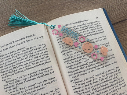 Personalised Smiley Face Bookmark with Tassel