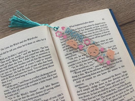 Personalised Smiley Face Bookmark with Tassel