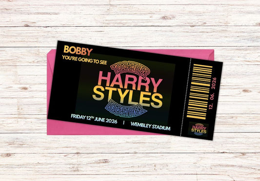 Personalised Harry Styles Concert Ticket