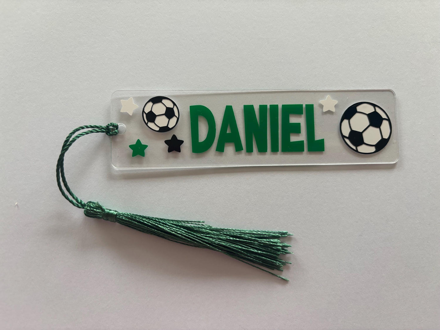 Personalised Football Bookmark with Tassel