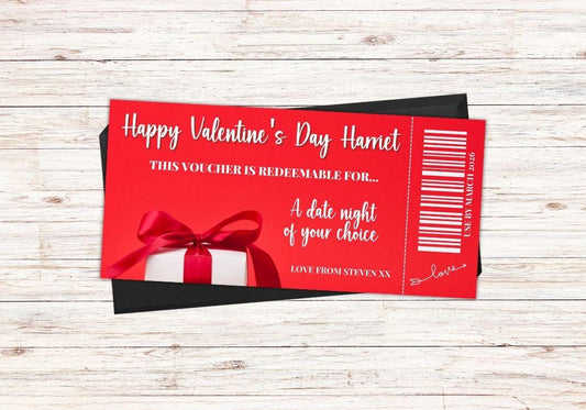 Personalised Valentine’s Day Voucher