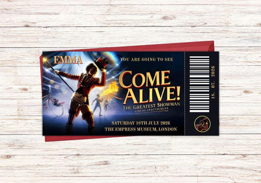 Custom Come Alive Ticket Voucher
