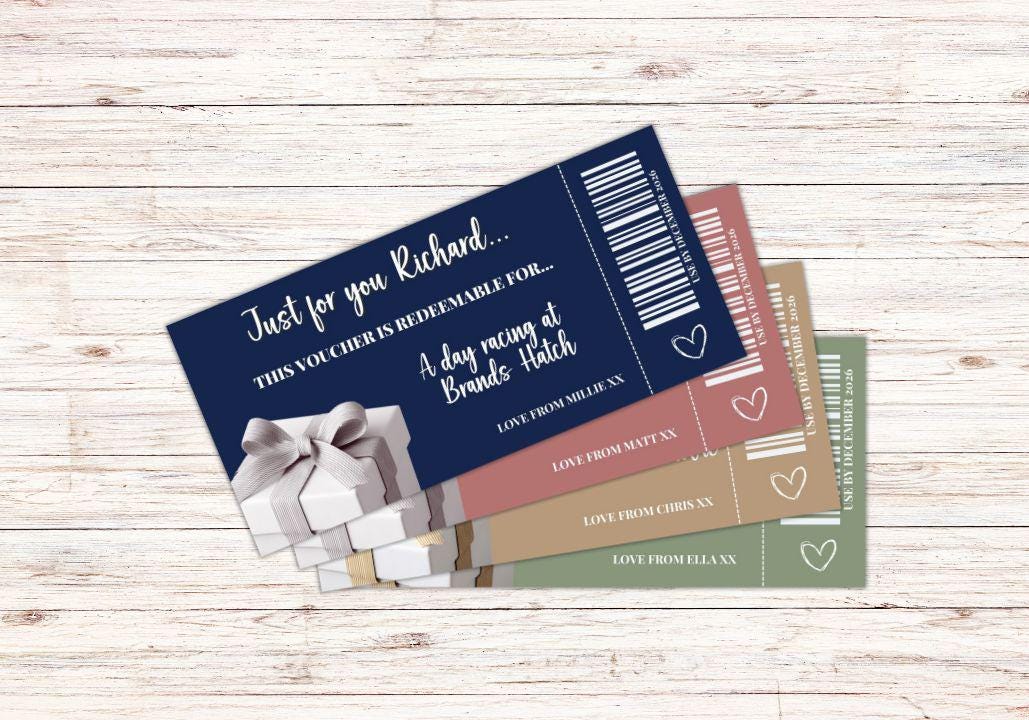 Personalised Experience Gift Voucher