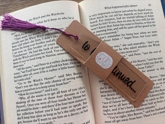 'To Be Continued' Bookmark with Tassel