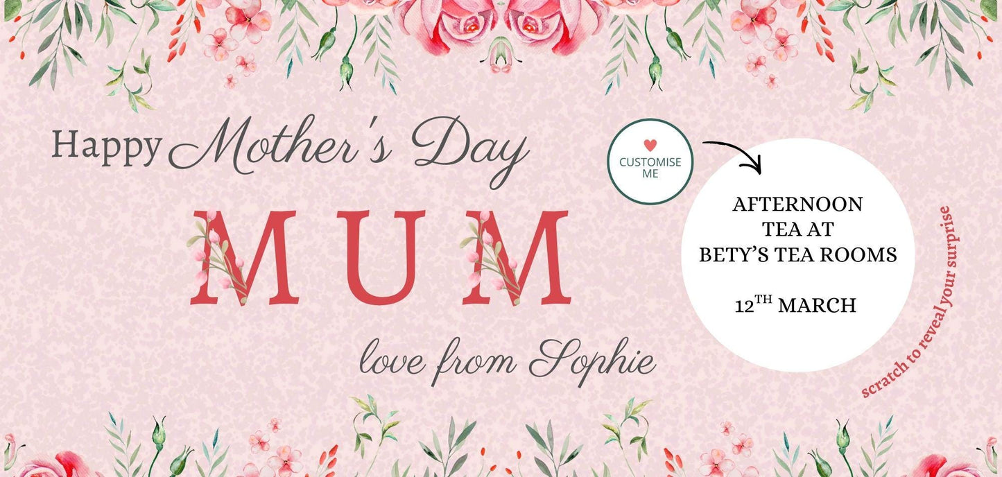 Personalised Mother’s Day Scratch Voucher
