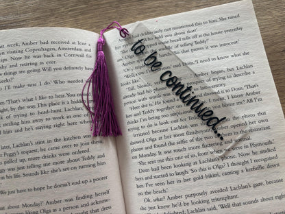 'To Be Continued' Bookmark with Tassel