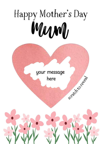Personalised Mother's Day Scratch Card