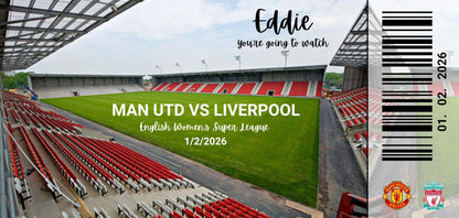 Custom Sporting Ticket Gift Voucher