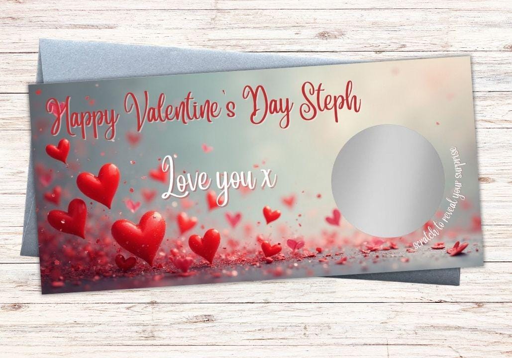 Personalised Valentine’s Scratch Voucher