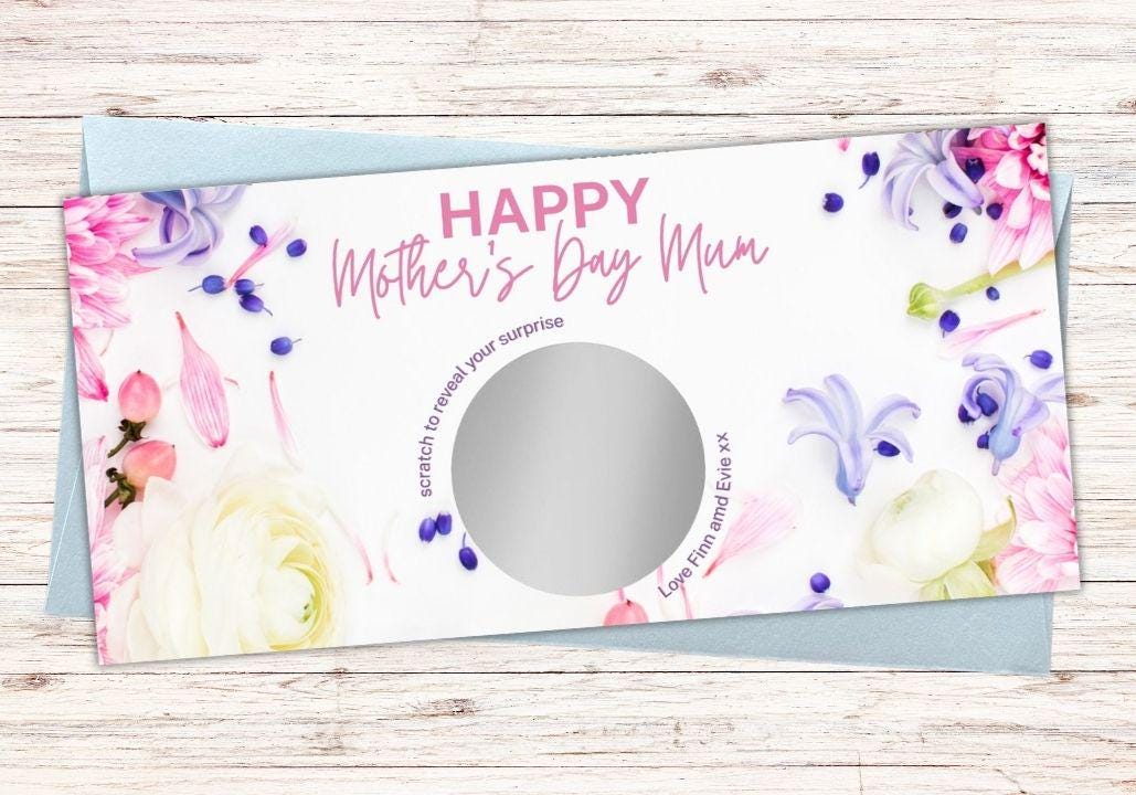 Personalised Mother’s Day Scratch Voucher