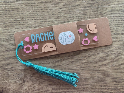 Personalised Smiley Face Bookmark with Tassel