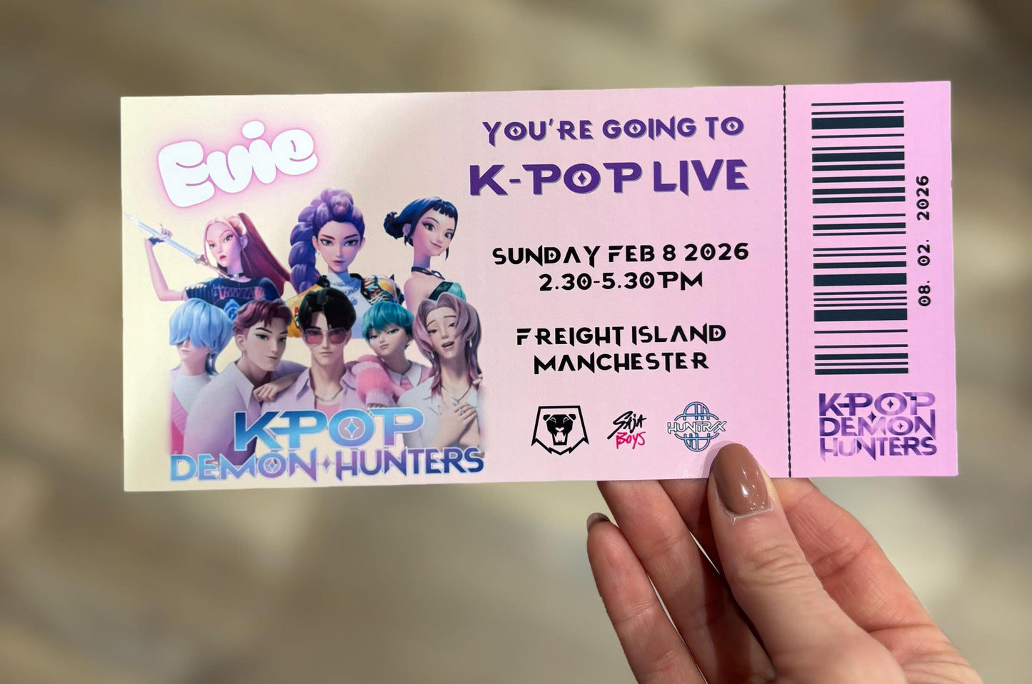 Printed KPop LIVE Concert Tickets