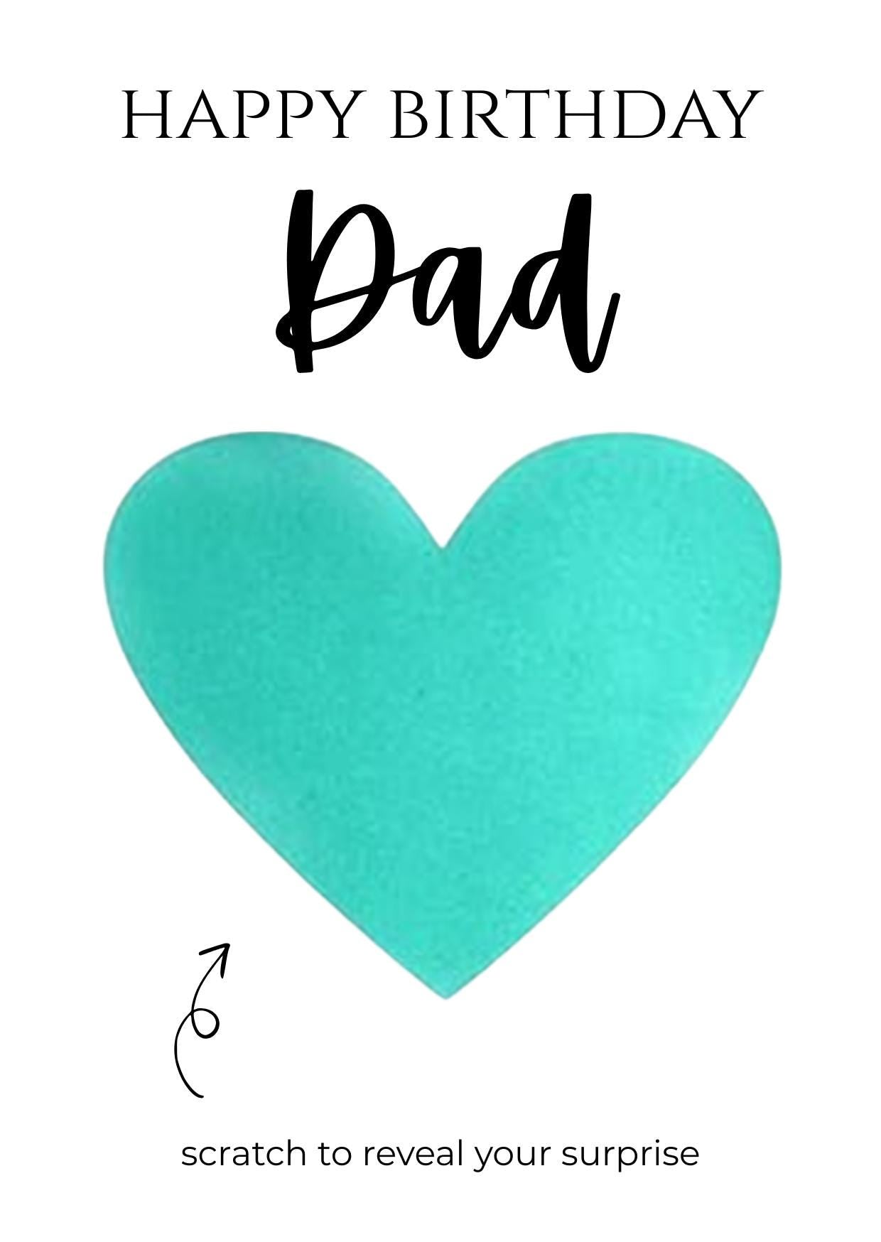 Personalised Birthday Scratch Card