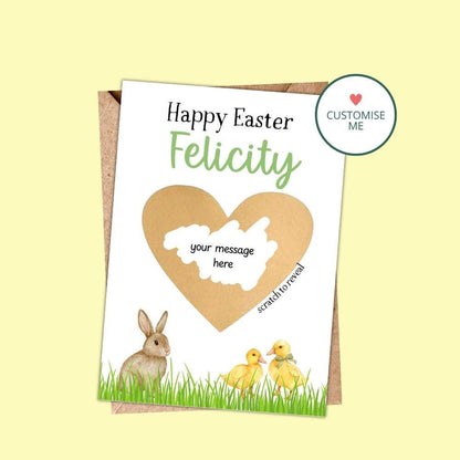 Personalised Easter Scratch Card