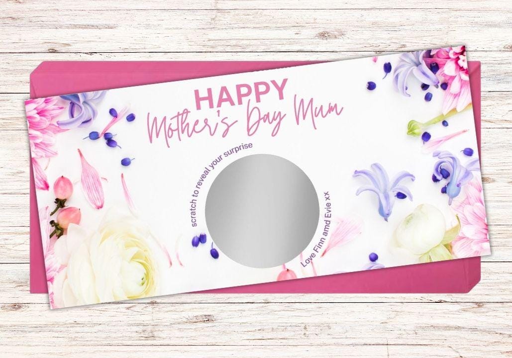 Personalised Mother’s Day Scratch Voucher