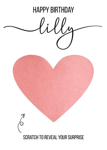 Personalised Birthday Scratch Card