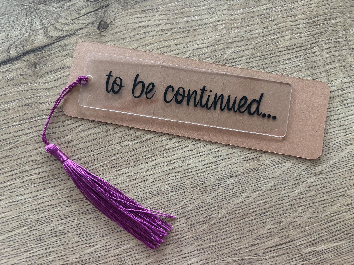 'To Be Continued' Bookmark with Tassel
