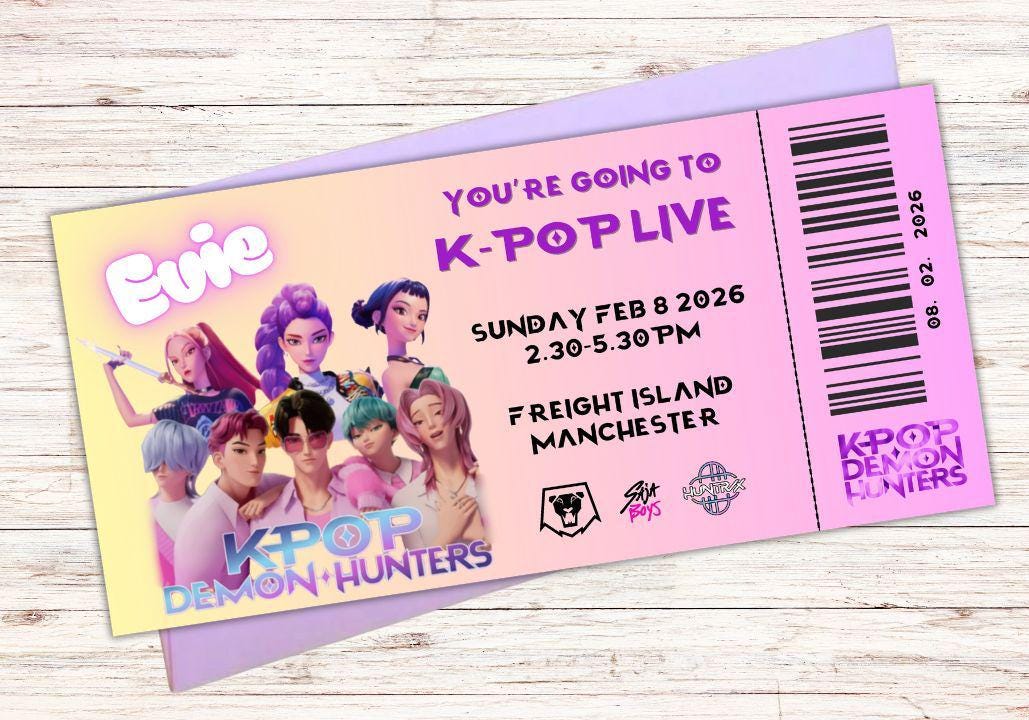Printed KPop LIVE Concert Tickets
