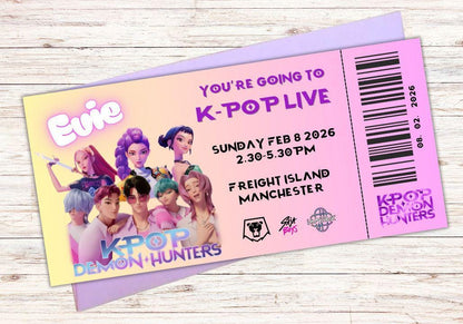 Printed KPop LIVE Concert Tickets
