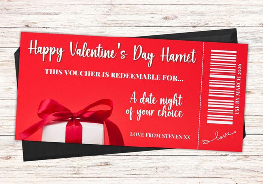 Personalised Valentine’s Day Voucher