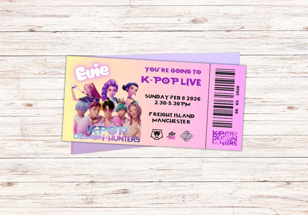 Printed KPop LIVE Concert Tickets