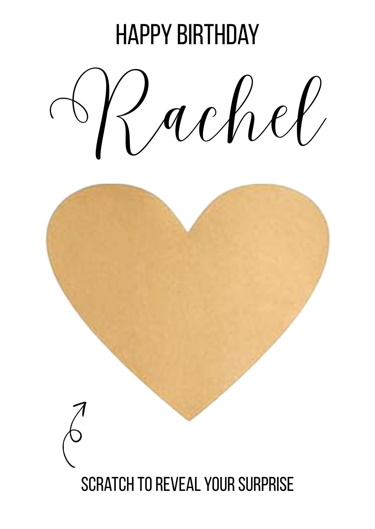 Personalised Birthday Scratch Card