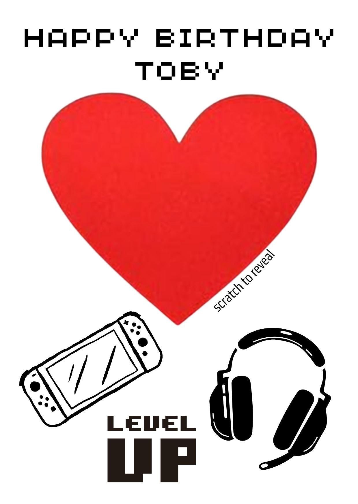 Personalised Birthday Scratch Card