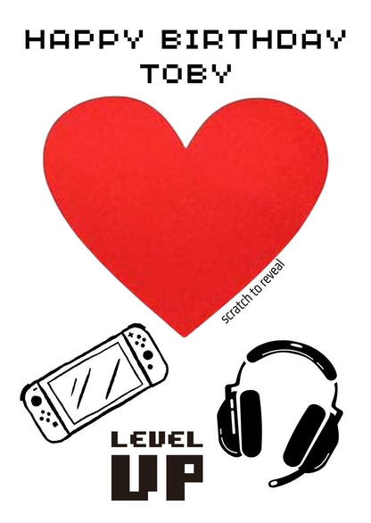 Personalised Birthday Scratch Card