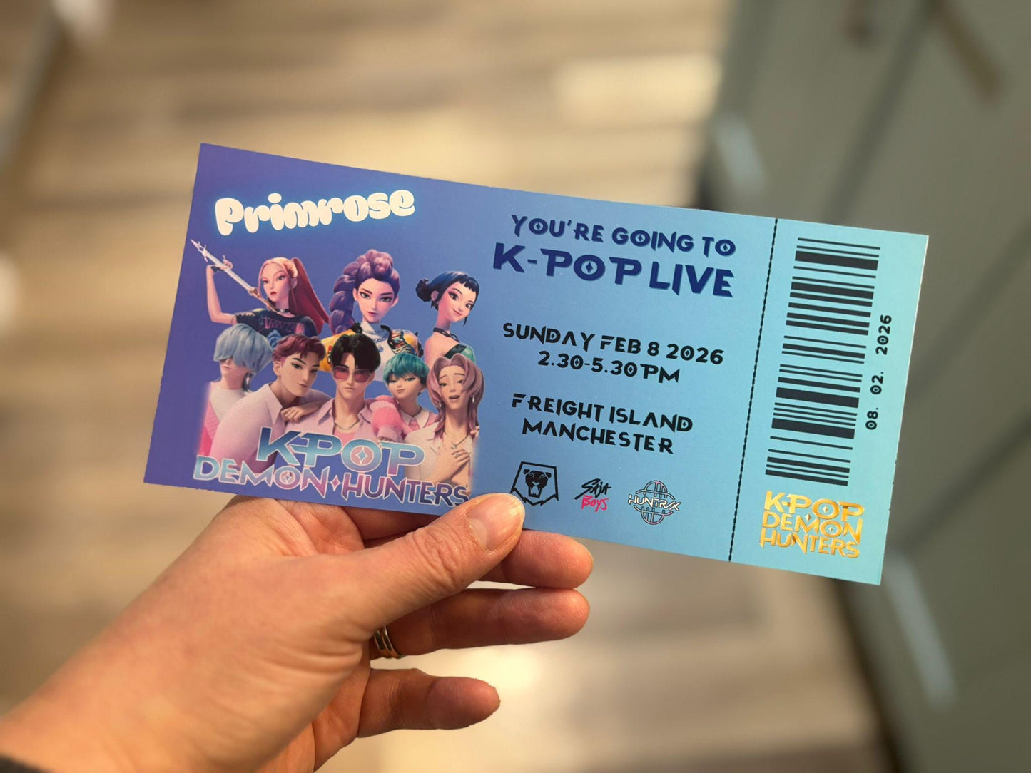 Printed KPop LIVE Concert Tickets