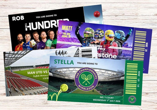 Custom Sporting Ticket Gift Voucher